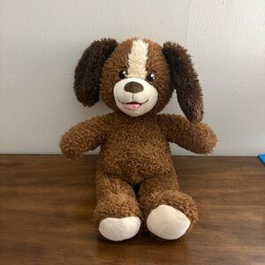 Build-A-Bear Brown and White Plush Dog stuffed animal puppy toy kids